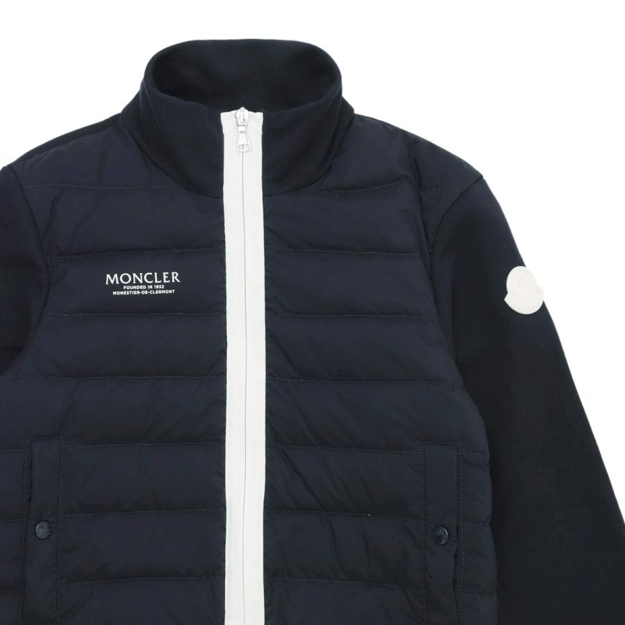 最安 モダンブルーYahoo 店モンクレール MONCLER ダウン入りジップ