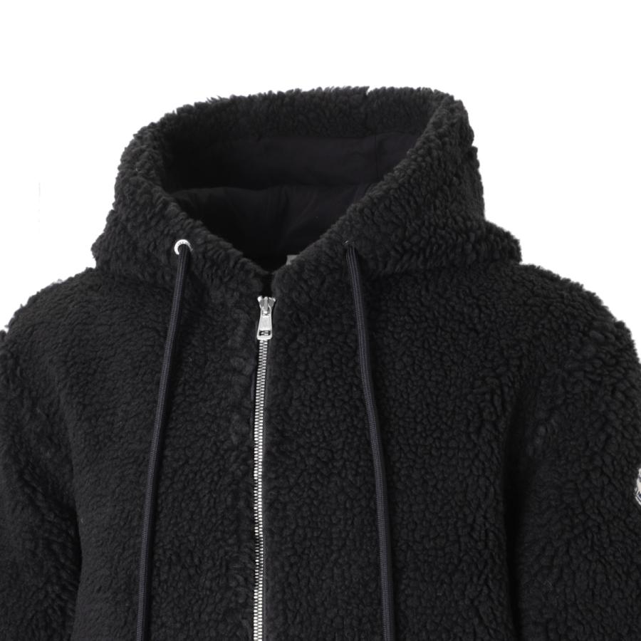 MONCLER モンクレール ジップアップパーカ ボアパーカ ブラック メンズ 