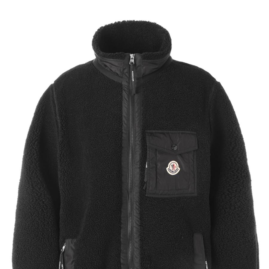 モンクレール　フリース MONCLER（モンクレール） ジップアップ フリース ブラック メンズ