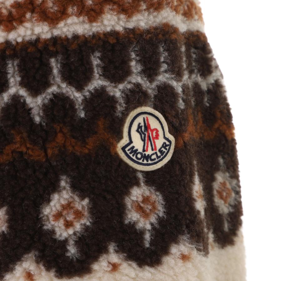 MONCLER（モンクレール） フーデッドブルゾン ボアジャケット ベージュ