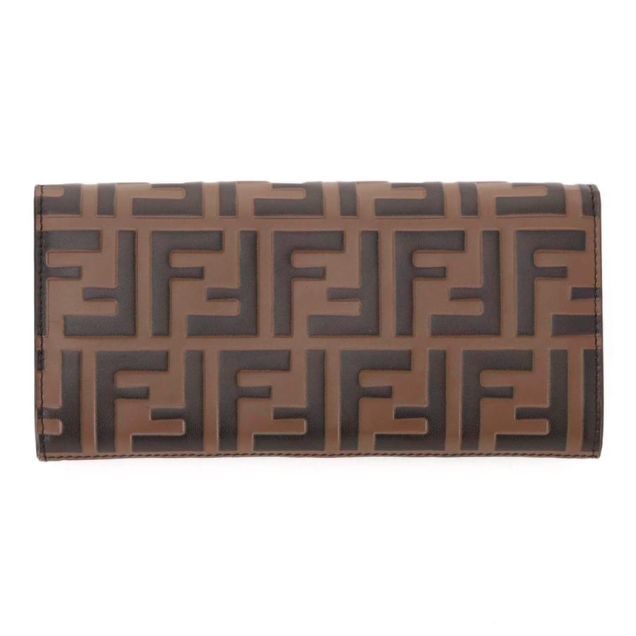 FENDI（フェンディ） 長財布 小銭入れ付き ブラウン レディース 8m0251