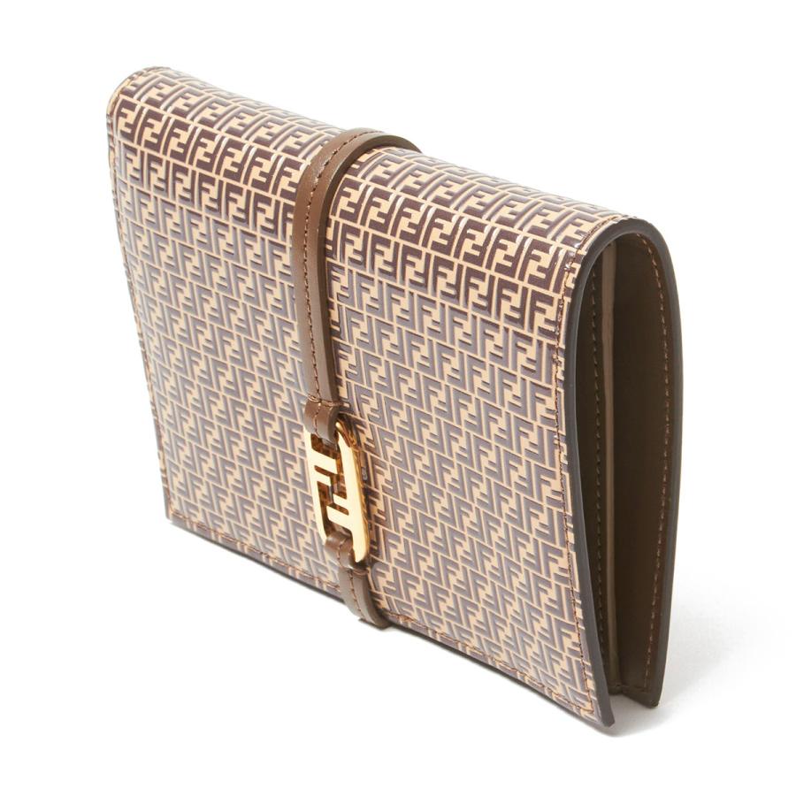 FENDI（フェンディ） FENDI 2つ折り財布 小銭入れ付き ブラウン