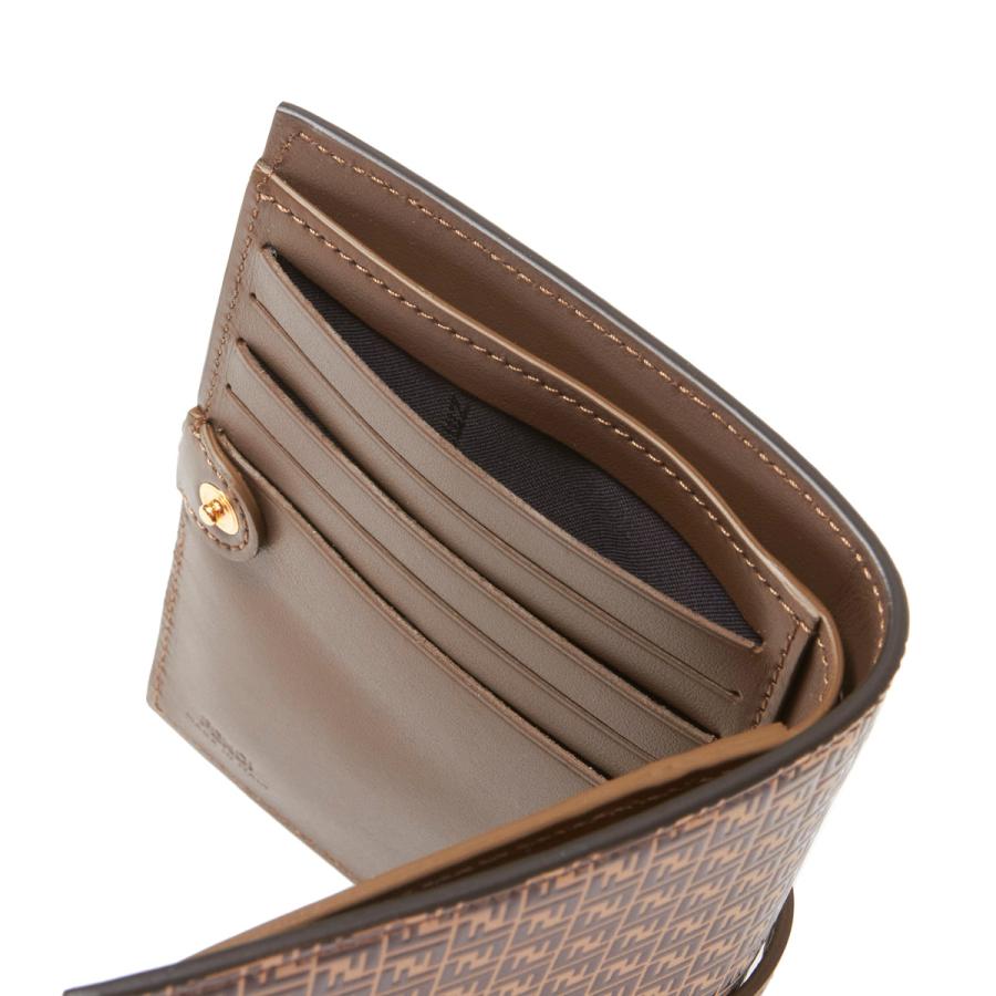 FENDI（フェンディ） FENDI 2つ折り財布 小銭入れ付き ブラウン