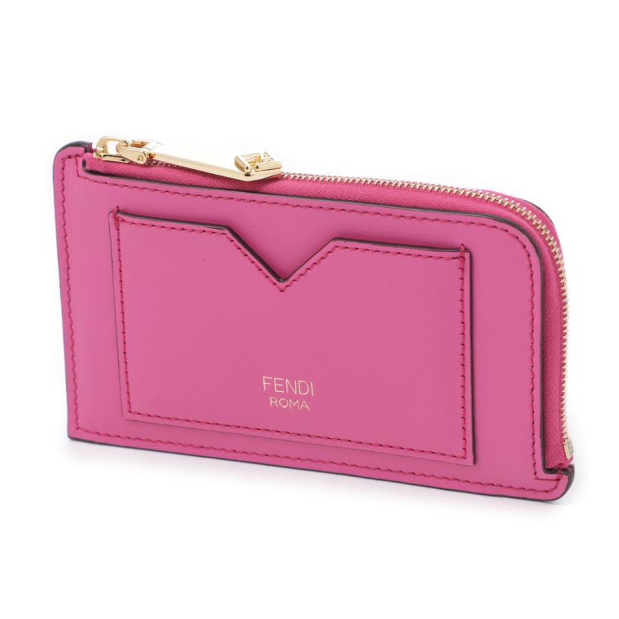 新品未使用品　FENDI カードコインケース　ピンク 正規 ギャランティーカード有り FENDI カードケース コイン