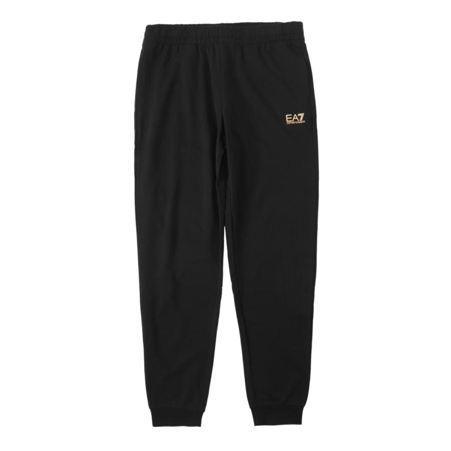新品未使用　エンポリオアルマーニ　ジャージパンツ　ブラック　ゴールドロゴ入り　L EMPORIO ARMANI エンポリオアルマーニ ロゴウエスト ゴールド 前