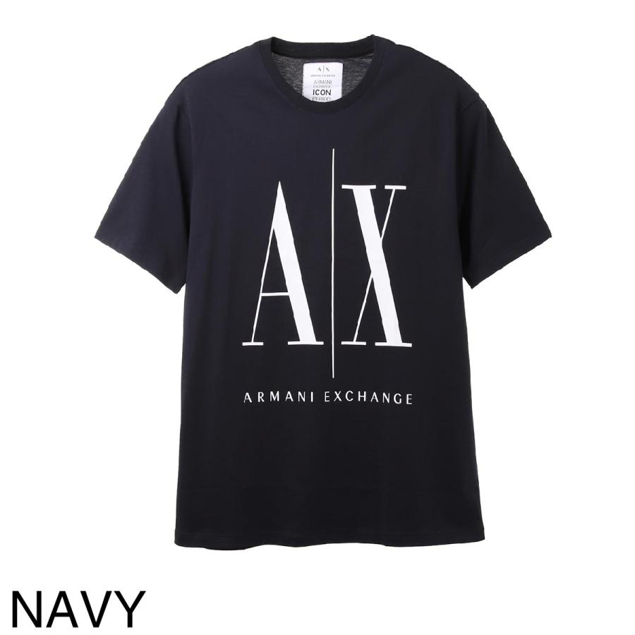 『EMPORIO ARMANI 』ロゴ パッチ クルーネック T シャツ ARMANI EXCHANGE アルマーニエクスチェンジ クルーネック 半袖T
