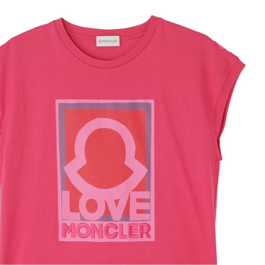 モンクレール MONCLER ノースリーブTシャツ ピンク レディース 8p00001-899wa-562｜mb-y｜03