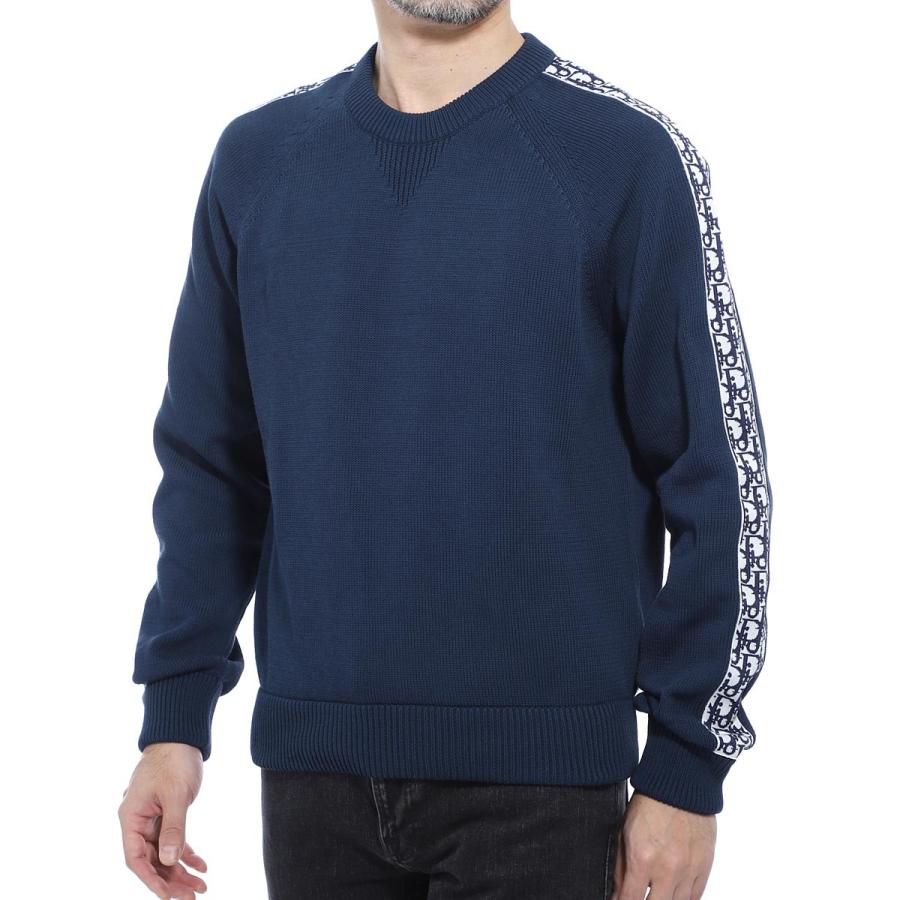 ディオール Dior クルーネックセーター ニット ブルー メンズ 943m672at072 585 943m672at072 モダンブルーyahoo 店 通販 Yahoo ショッピング