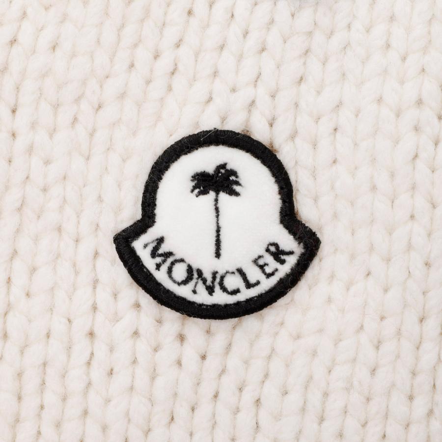 希少　モンクレールジーニアス Palm Angels ホワイト ニット ジレ　M MONCLER（モンクレール） カーディガン 8 MONCLER PALM ANGELS