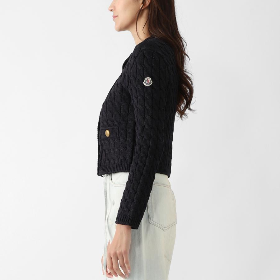 美品★ モンクレール　カーディガン　ニット　ブラックXS　国内正規品　3P263 MONCLER（モンクレール） CARDIGAN TRICOT カーディガン ニット ダウン