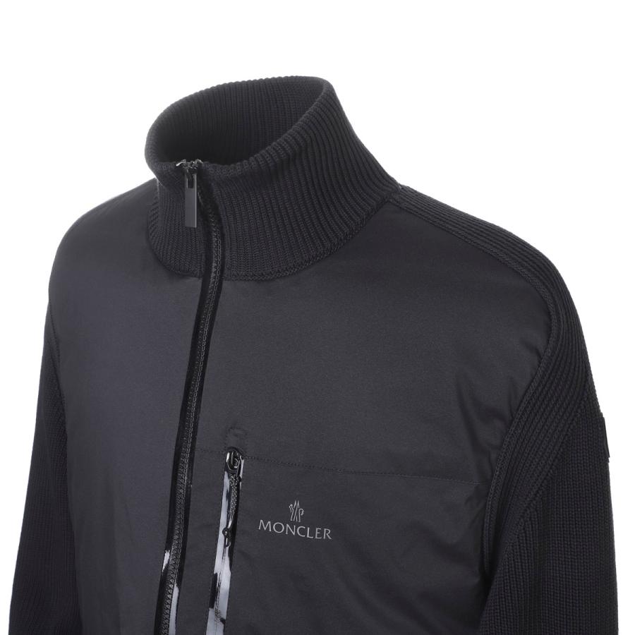 MONCLER（モンクレール） ジップアップ カーディガン ブラック メンズ