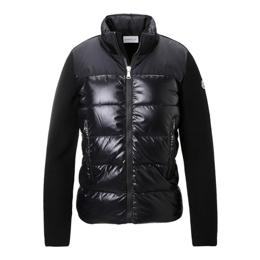 モンクレール MONCLER ダウン切り替え ジップアップカーディガン