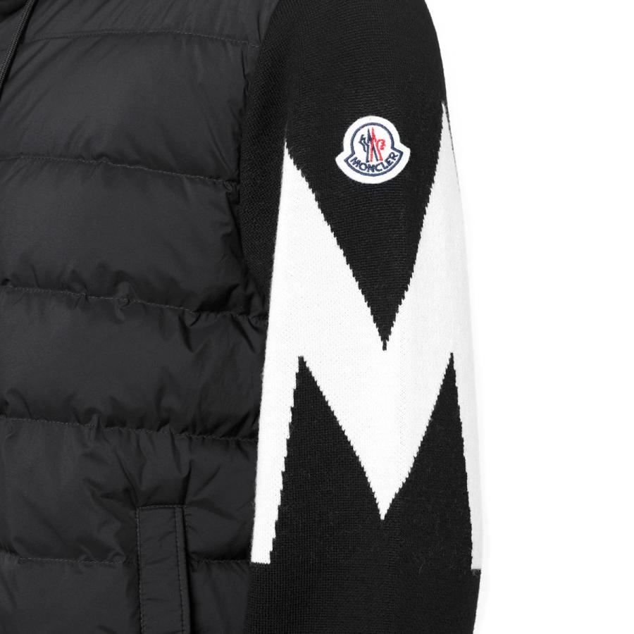モンクレール MONCLER ダウン入りジップパーカ パディングフード付 