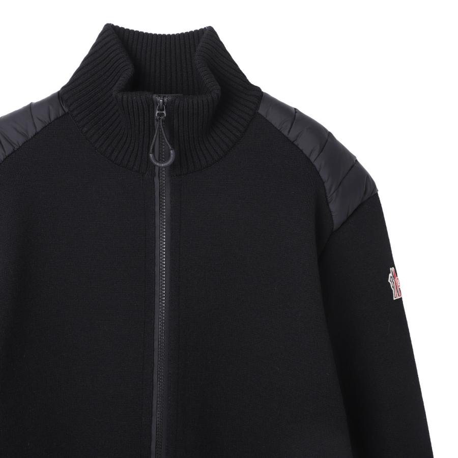 モンクレール グルノーブル MONCLER GRENOBLE ジップアップ カーディガン ブラック メンズ 9b00010-m1122-999の画像