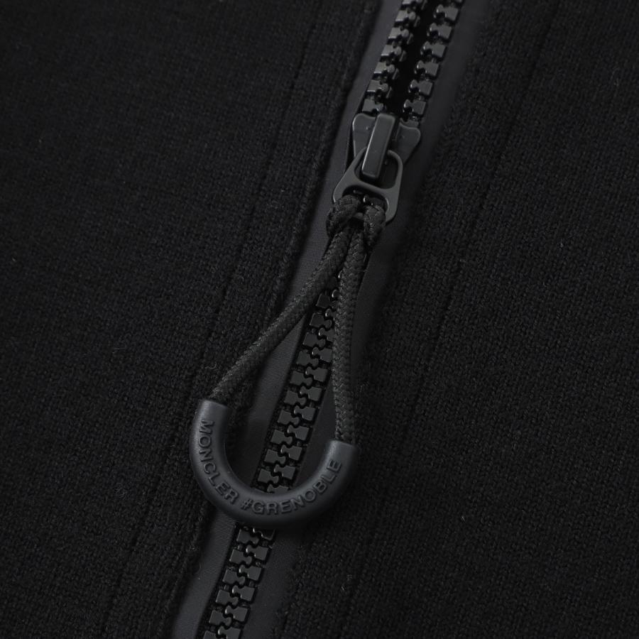 モンクレール グルノーブル MONCLER GRENOBLE ジップアップ カーディガン ブラック メンズ 9b00010-m1122-999の画像