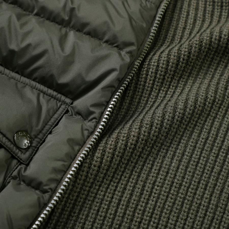 MONCLER（モンクレール） ダウン切り替え ジップアップ カーディガン
