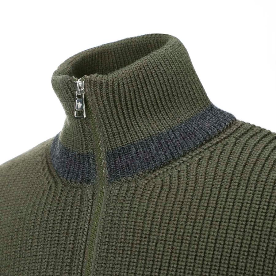 MONCLER - 【GREEN】モンクレール ジップアップカーディガン MONCLER（モンクレール） ダウン切り替え ジップアップ カーディガン