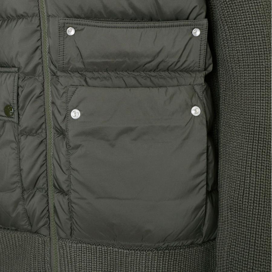 MONCLER（モンクレール） ダウン切り替え ジップアップ カーディガン