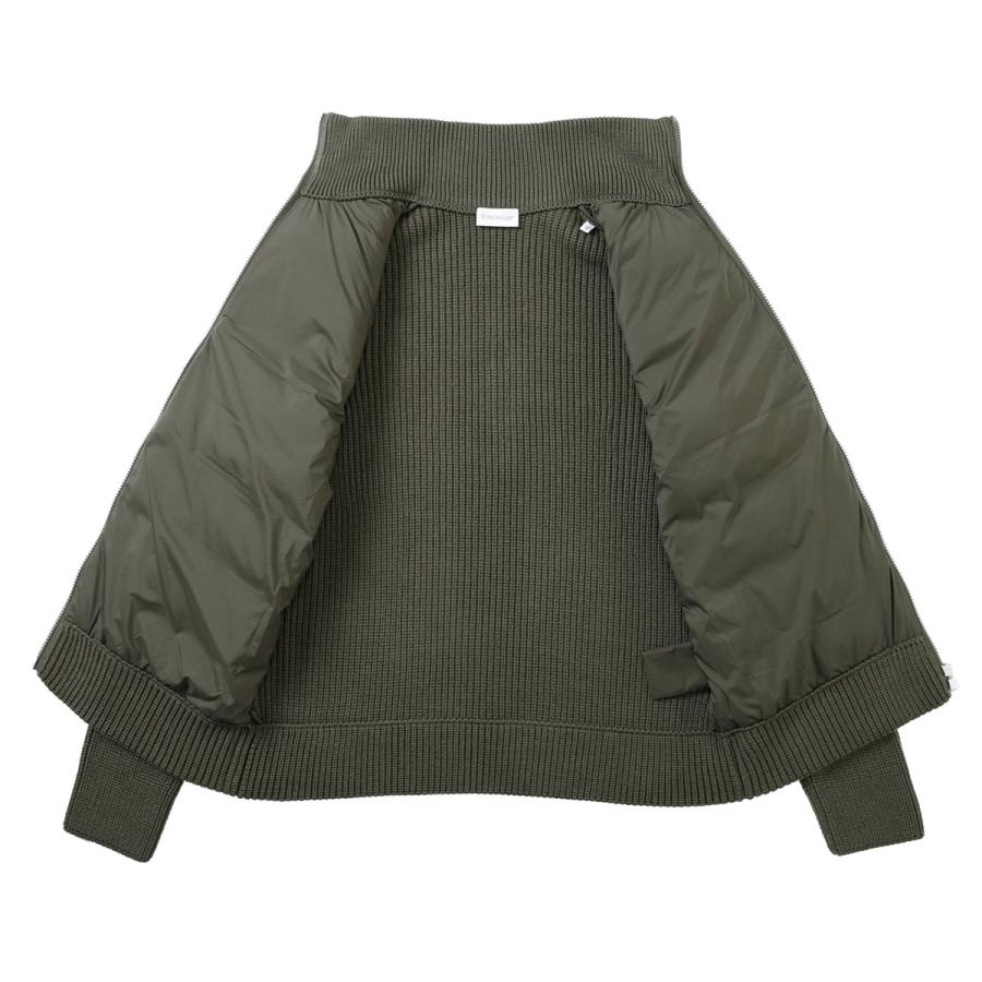MONCLER - 【GREEN】モンクレール ジップアップカーディガン MONCLER（モンクレール） ダウン切り替え ジップアップ カーディガン