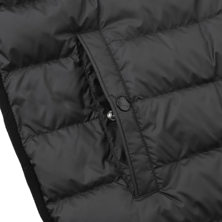 モンクレール MONCLER ダウン切り替え ジップアップ カーディガン ブラック メンズ 9b00020-m1115-999の画像