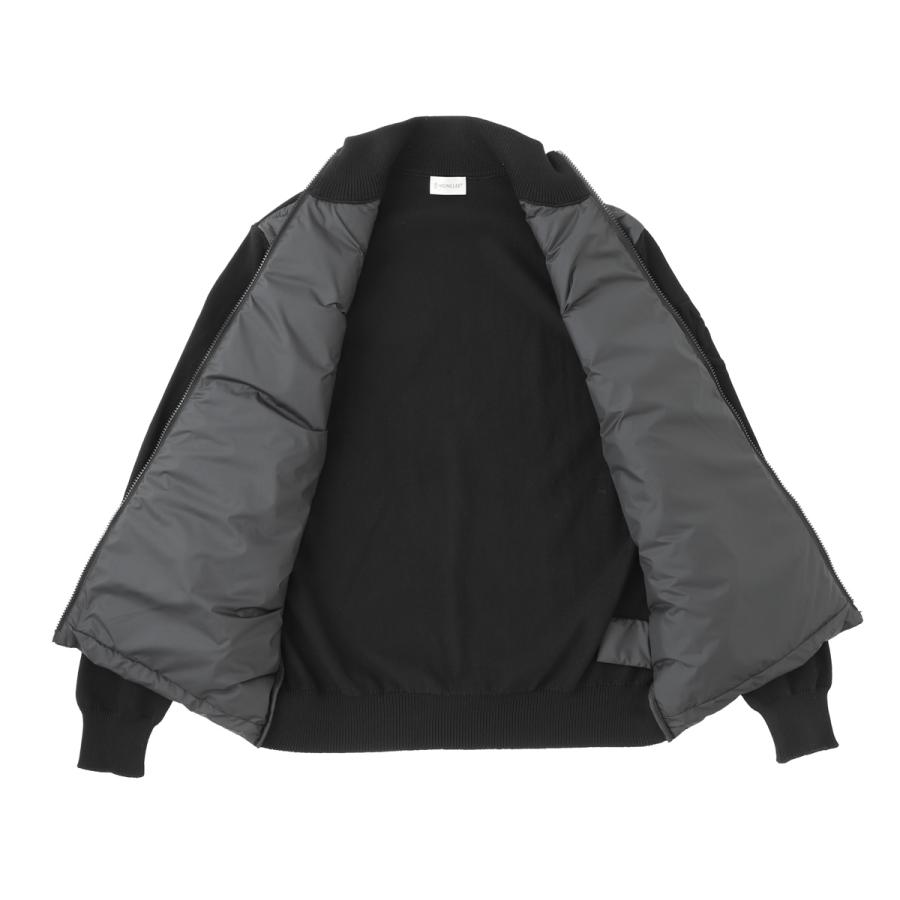 モンクレール MONCLER ダウン切り替え ジップアップ カーディガン ブラック メンズ 9b00020-m1115-999の画像