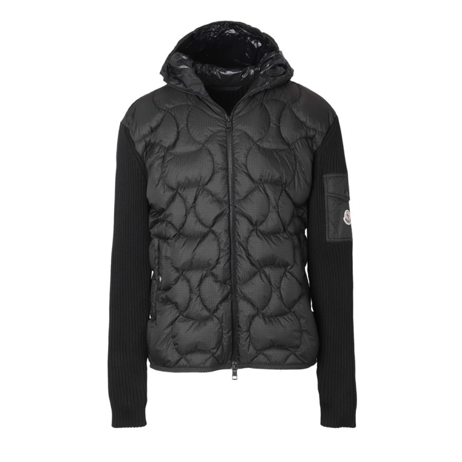 モンクレール MONCLER ダウン切り替え ジップアップ カーディガン