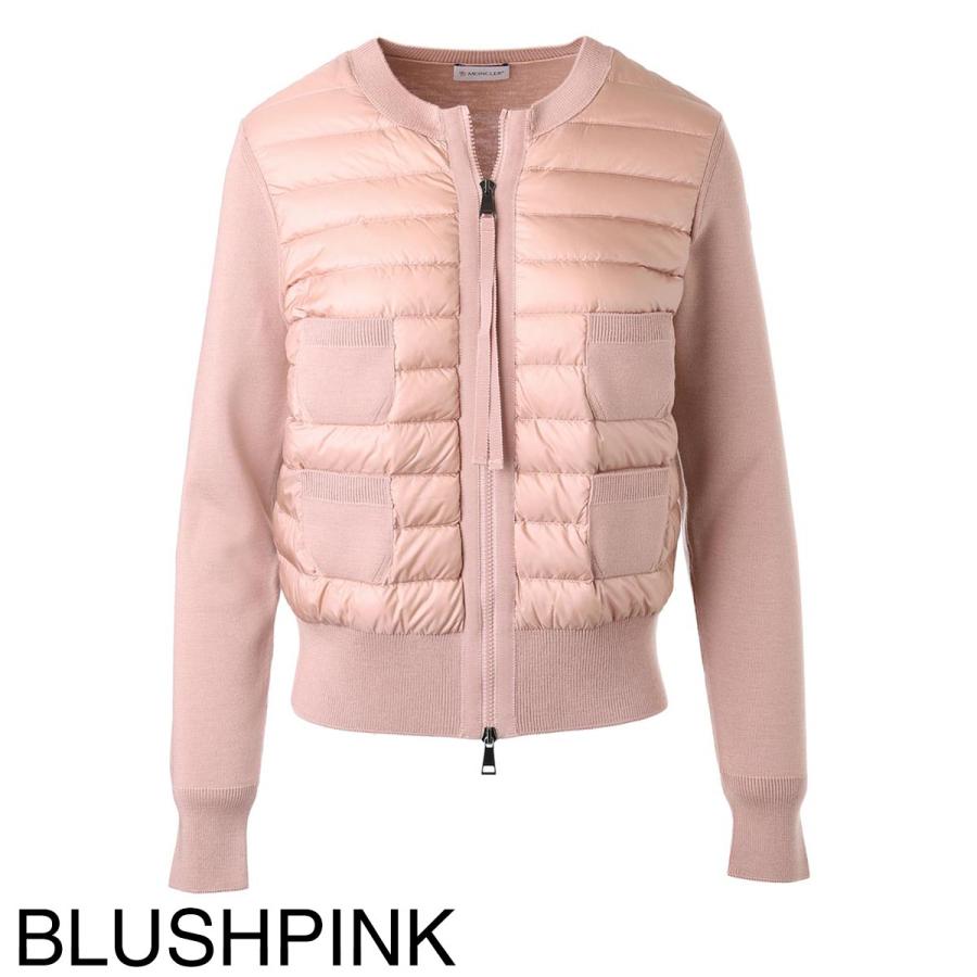 専用　モンクレール　ハイブリッドカーディガン　ピンク　S 国内正規品 4P22 MONCLER（モンクレール） ダウン入りジップカーディガン レディース