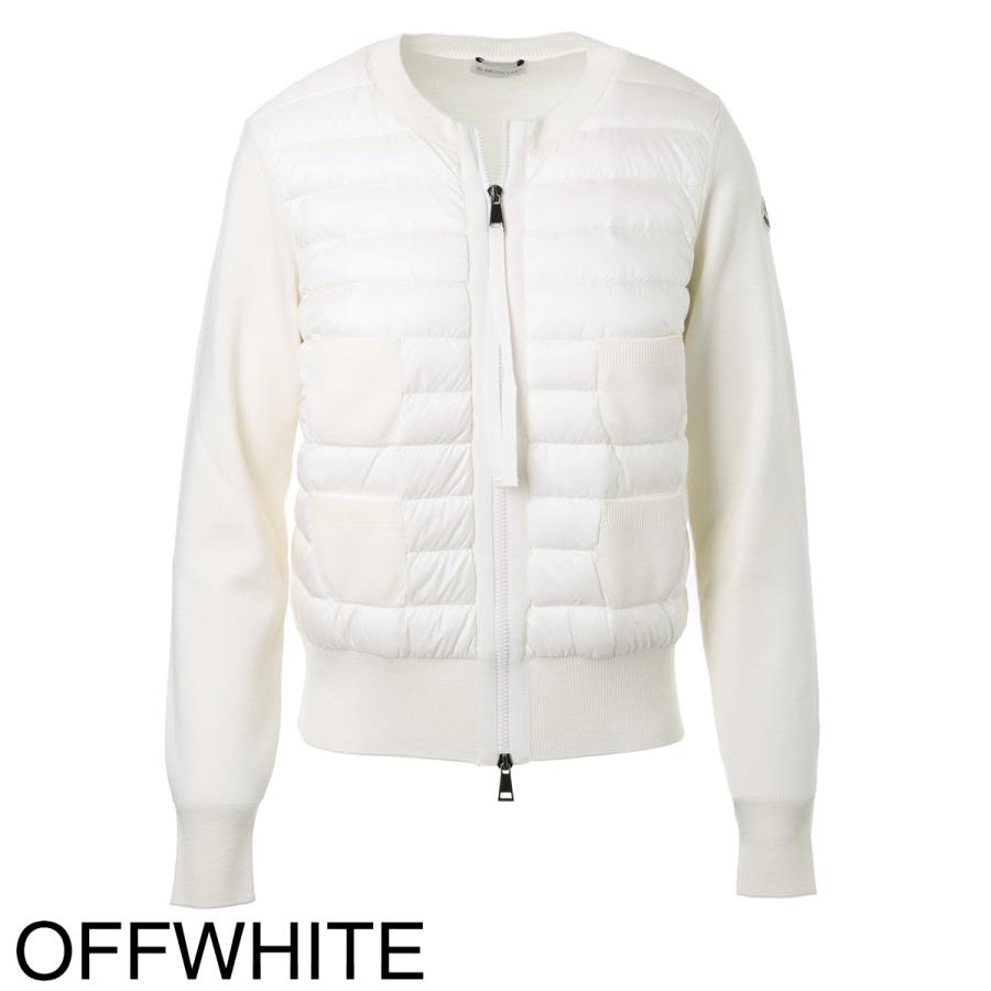 h*6様 モンクレール MONCLER ダウン入りジップカーディガン 9b510 MONCLER（モンクレール） ダウン入りジップカーディガン レディース