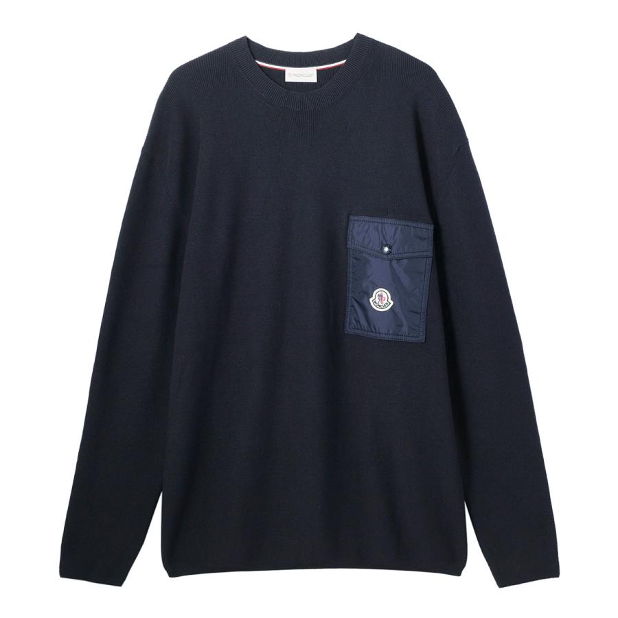 MONCLER モンクレール クルーネックニット ブルー メンズ 9c00001 