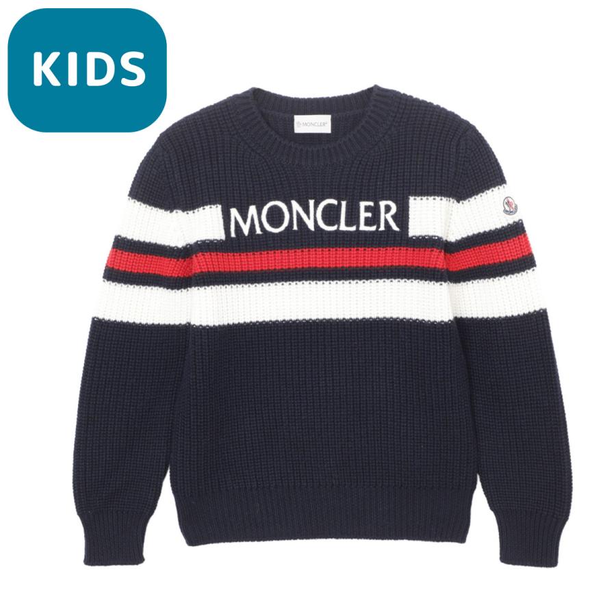 モンクレール MONCLER クルーネックニット ブルー 9c00006-m1131-f70