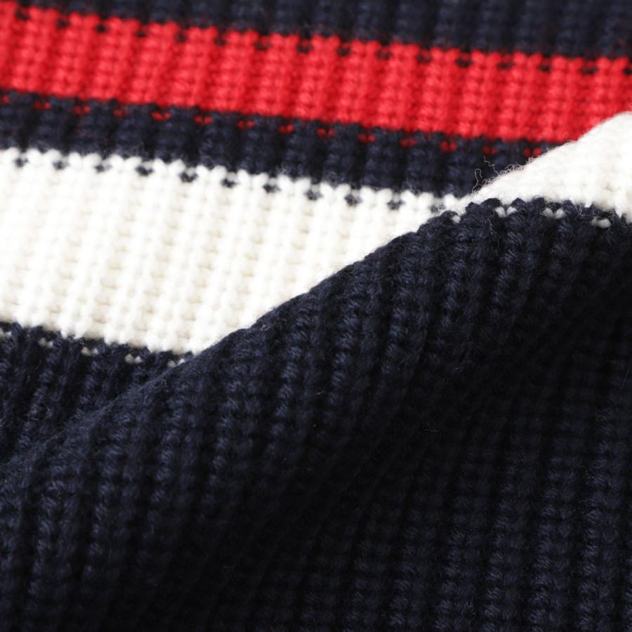 モンクレール MONCLER クルーネックニット ブルー 9c00006-m1131-f70