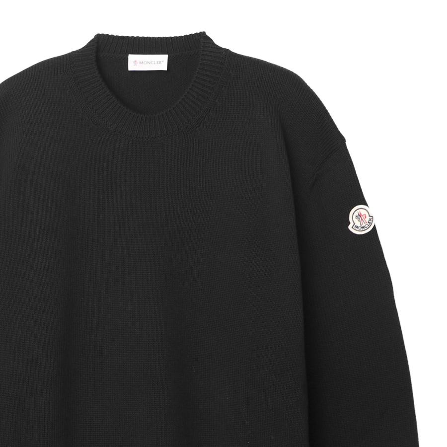 モンクレールセーター MONCLER（モンクレール） ニット クルーネック 長袖 ブラック メンズ