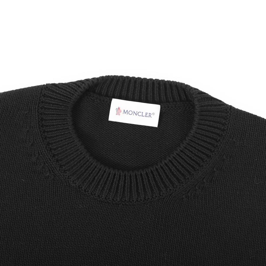 MONCLER（モンクレール） ニット クルーネック 長袖 ブラック メンズ