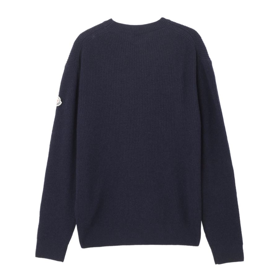 MONCLER ネイビー クルーネックニット 【公式通販】