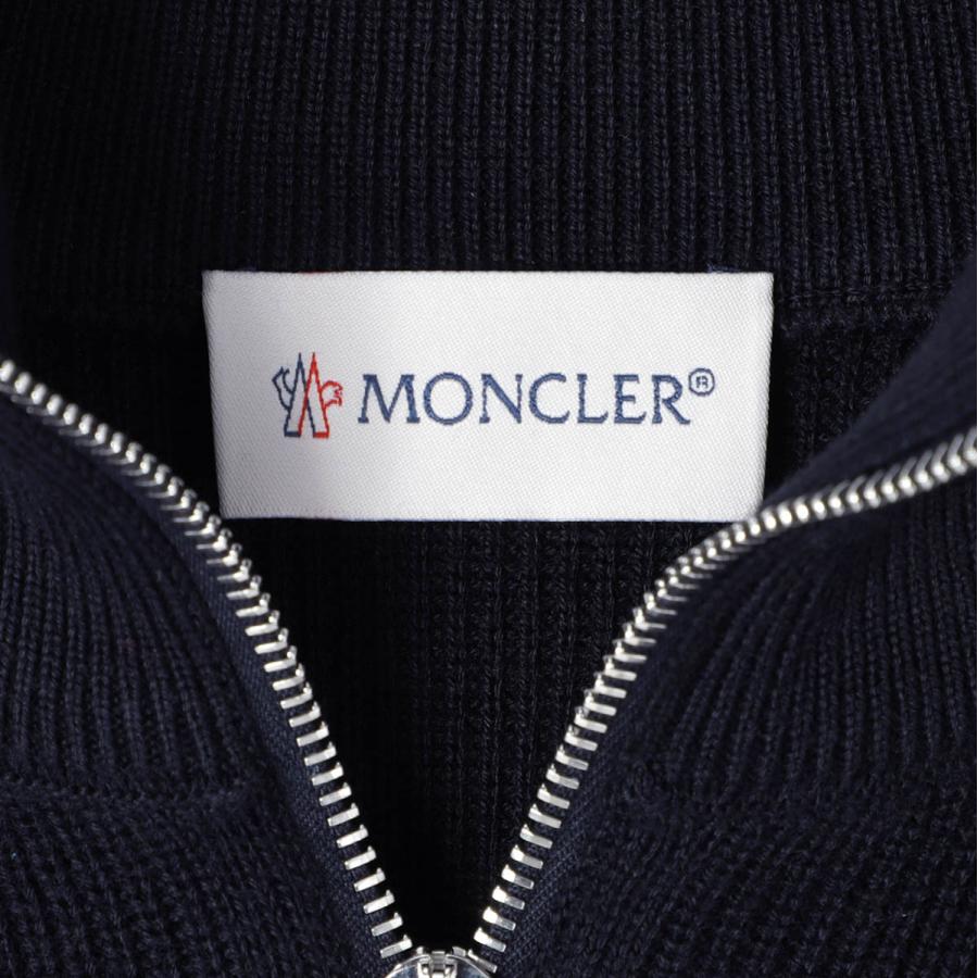 MONCLER（モンクレール） ハーフジップニット ブルー メンズ 9f00001