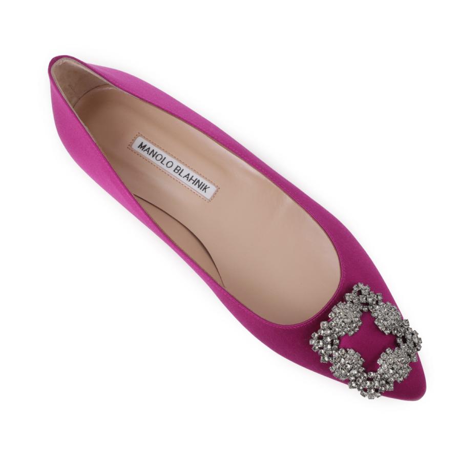 ラスト１【新品】マノロブラニク ハンギシ フラットシューズ ピンクベージュ 39 マノロブラニク パンプス バレエシューズ フラットシューズ