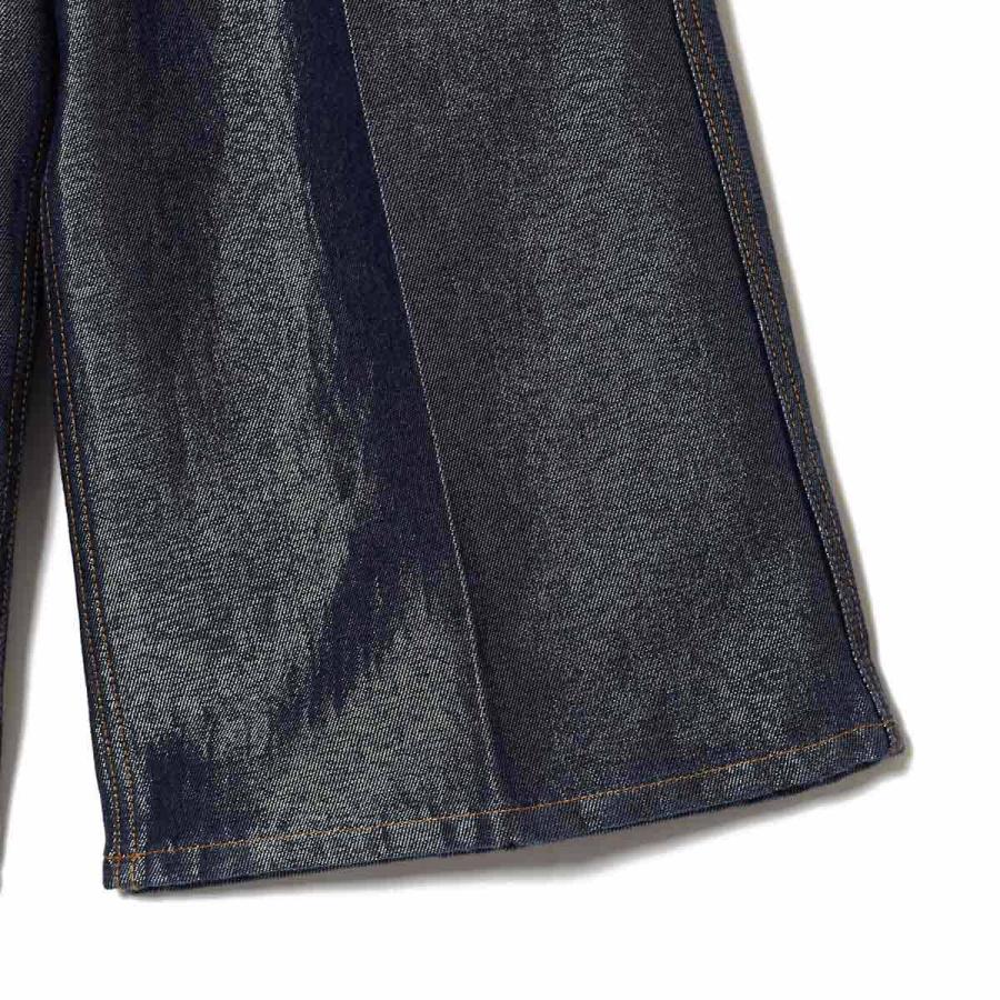 GANNI（ガニー） デニムショーツ SHINY WEFT DENIM SHORTS ハーフ