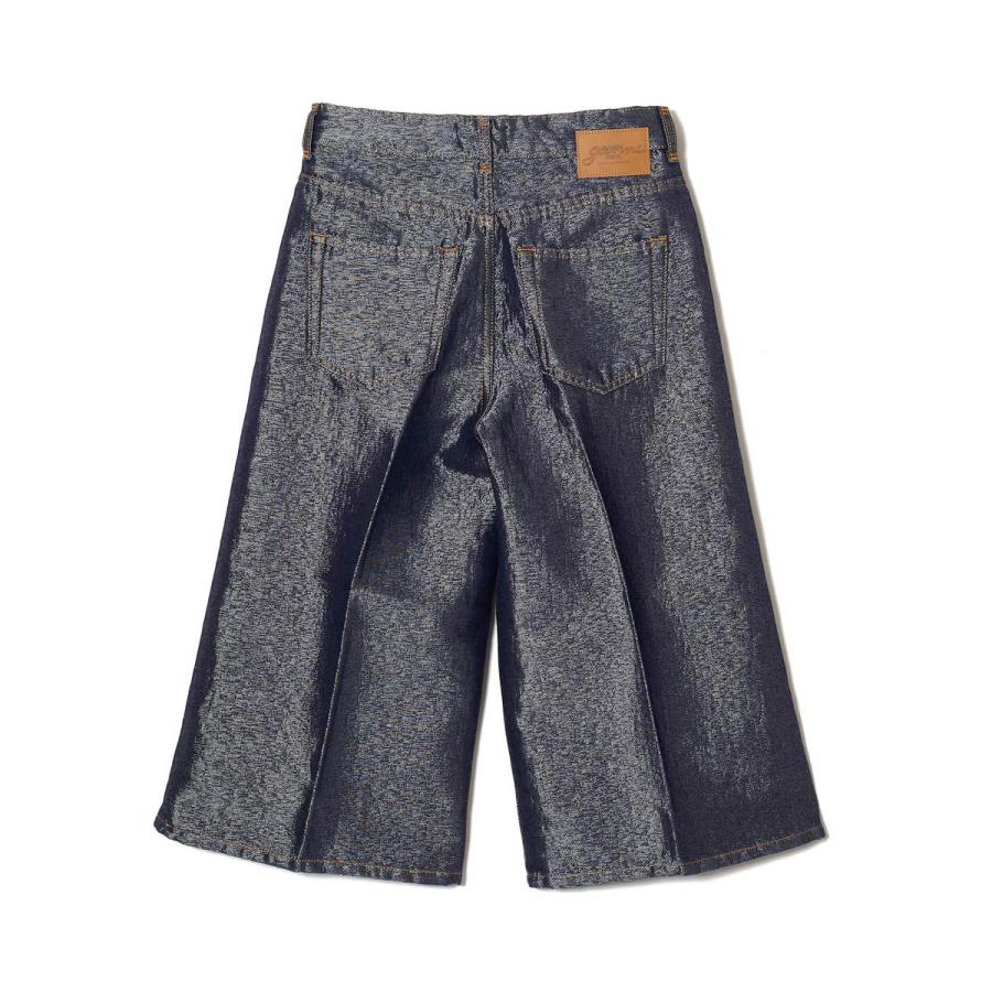 GANNI デニムショーツ 24 GANNI（ガニー） デニムショーツ SHINY WEFT DENIM SHORTS ハーフ