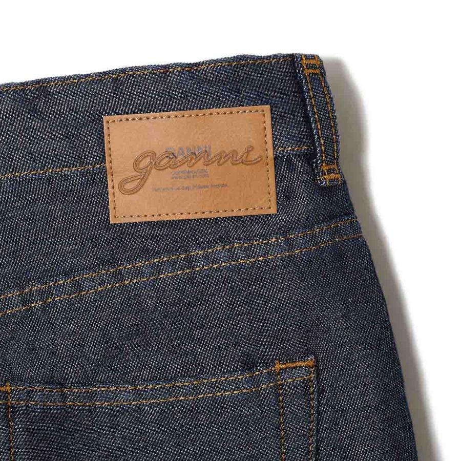 GANNI（ガニー） デニムショーツ SHINY WEFT DENIM SHORTS ハーフ