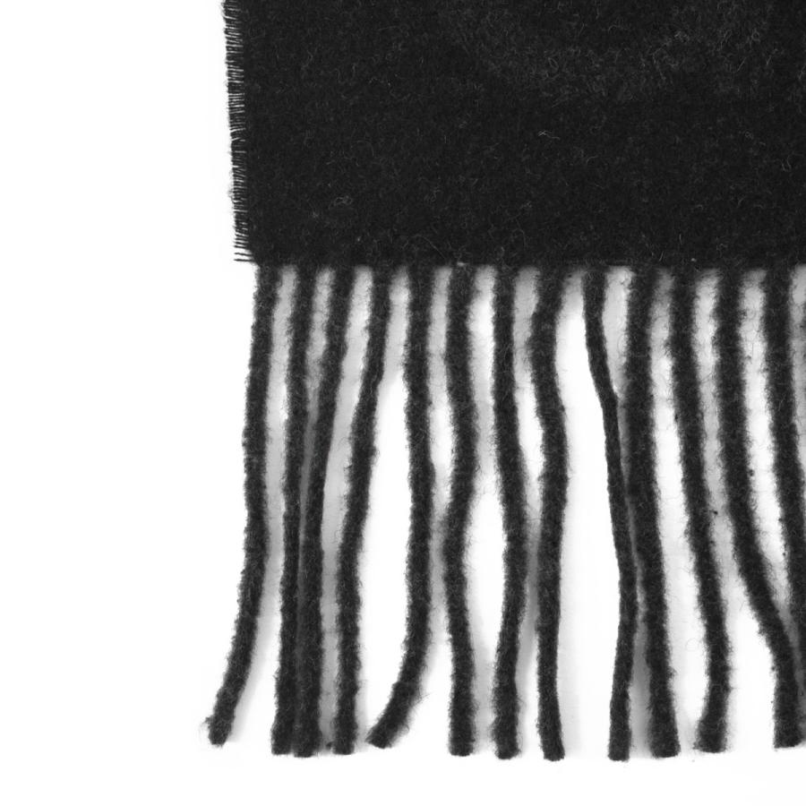 GANNI（ガニー） マフラー FRINGED WOOL SCARF ブラック レディース