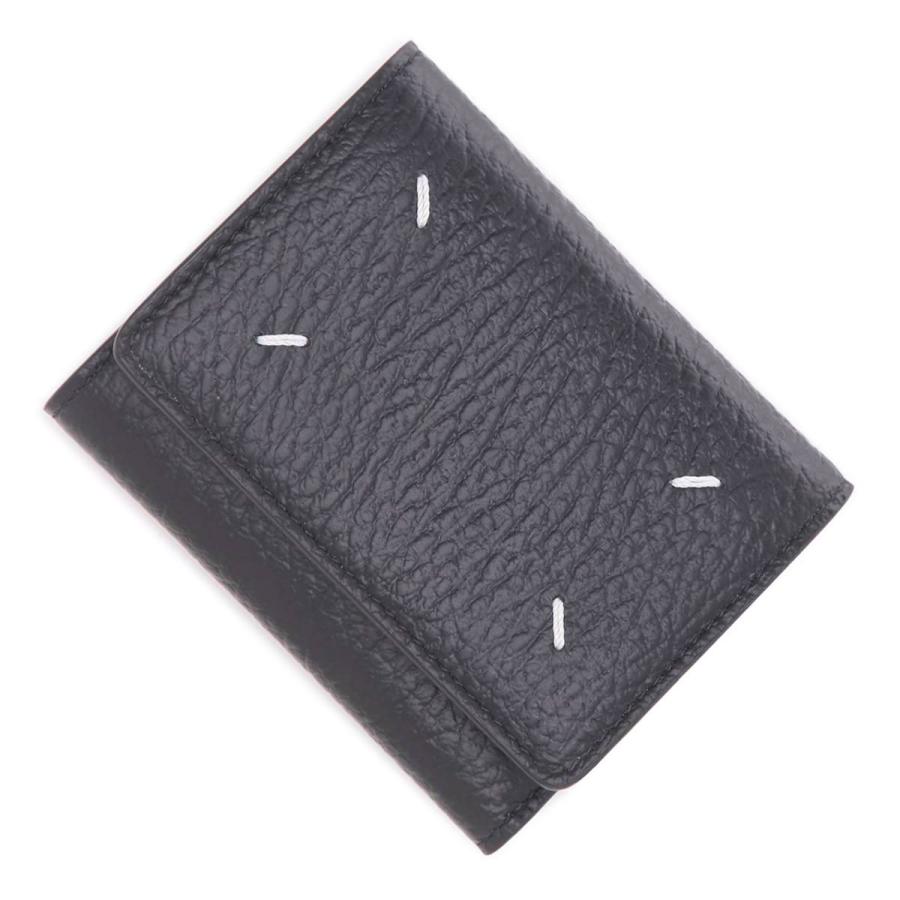 カ*ナ様 Maison Margiela ブラックレザー三つ折り財布 Maison Margiela（メゾンマルジェラ） 財布 マルジェラ 3つ折り財布