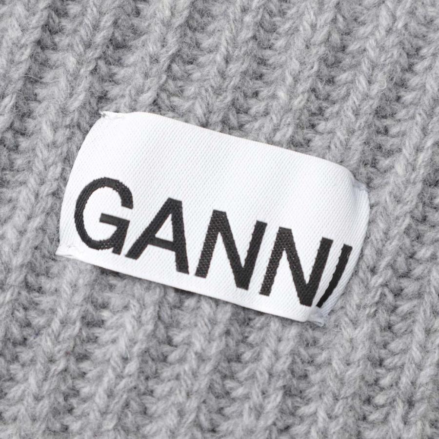 GANNI グレー ビーニー ニット帽 Amazon | [Ganni] [ガニー] 帽子 ニット帽 ビーニー グレー レディース