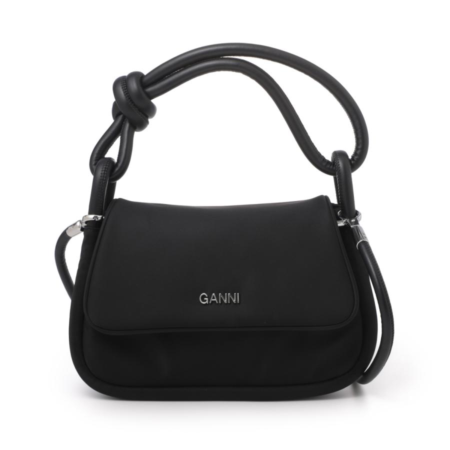 GANNI ガニー ハンドバッグ 2WAY KNOT FLAP OVER BAG ショルダーバッグ 