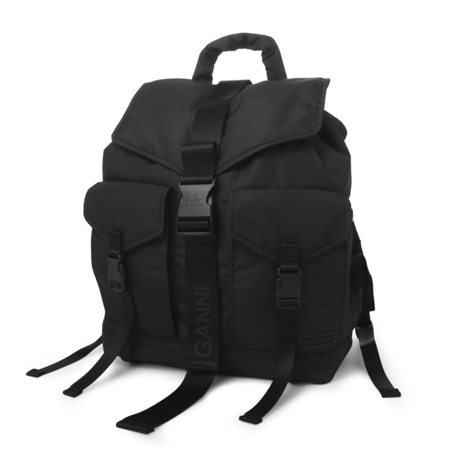 ガニー GANNI バックパック RECYCLED TECH BACKPACK リュックサック ブラック レディース a4755-099-blackの画像