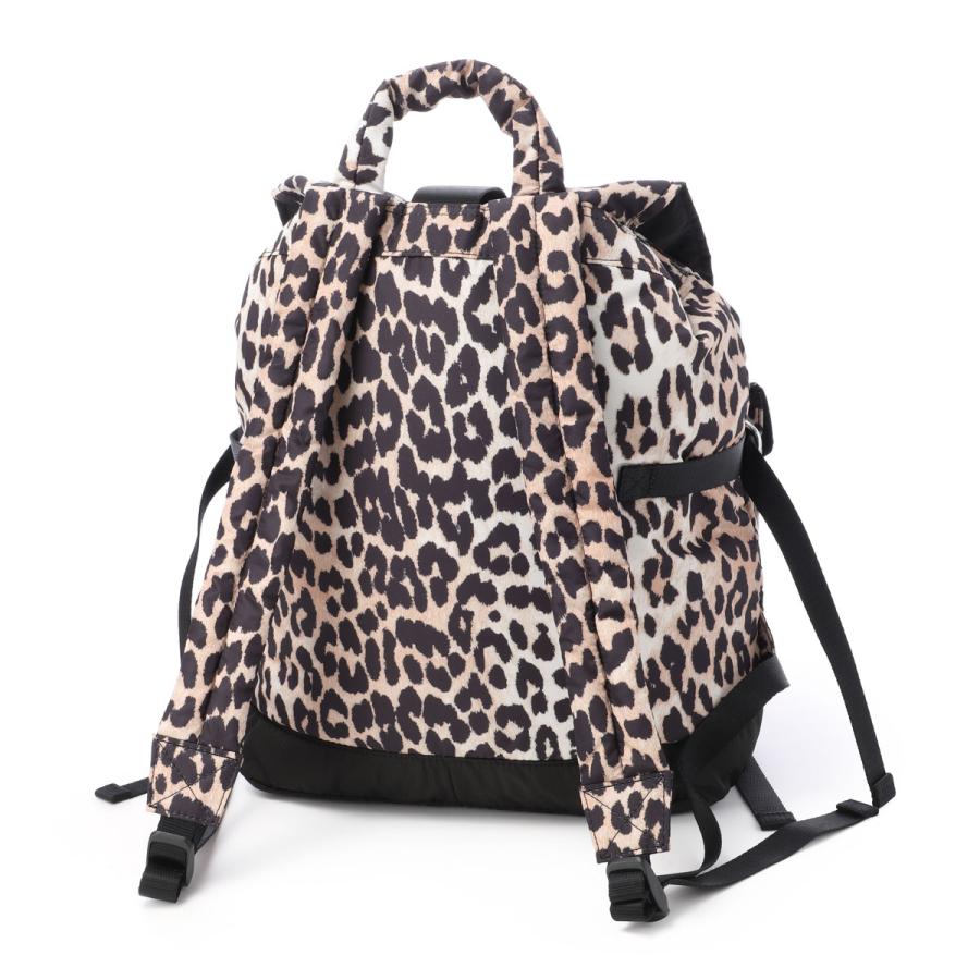 ガニー GANNI バックパック RECYCLED TECH BACKPACK PRINT リュックサック マルチカラー レディース a4757-943-leopardの画像