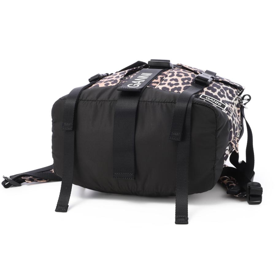 ガニー GANNI バックパック RECYCLED TECH BACKPACK PRINT リュックサック マルチカラー レディース a4757-943-leopardの画像