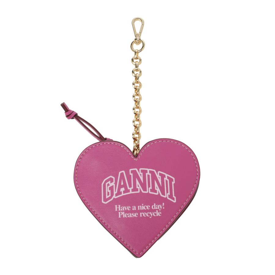 GANNI（ガニー） コインケース FUNNY HEART ZIP COIN PURSE ピンク レディース  a5468-483-shockingpink : モダンブルーYahoo!店 - 通販 - Yahoo!ショッピング