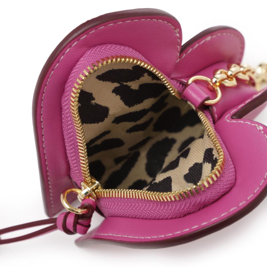GANNI ミニウォレット ガニー 財布 小銭入れ カードケース GANNI（ガニー） コインケース FUNNY HEART ZIP COIN PURSE ピンク