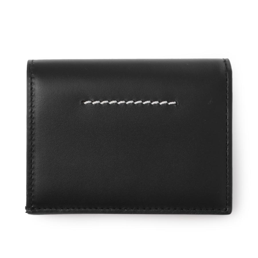 Maison 財布 BLACK Maison Margiela エムエム 6 メゾンマルジェラ MM6 2つ折り財布