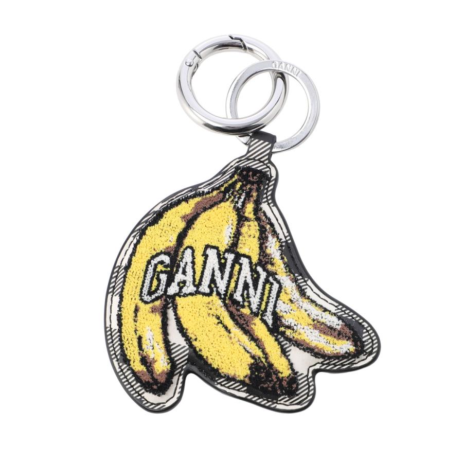 [あす着] ガニー GANNI キーリング バッグチャームモチーフ レディース BANANA KEYRING VELVET GANNI（ガニー） キーリング BANANA KEYRING VELVET バッグチャーム